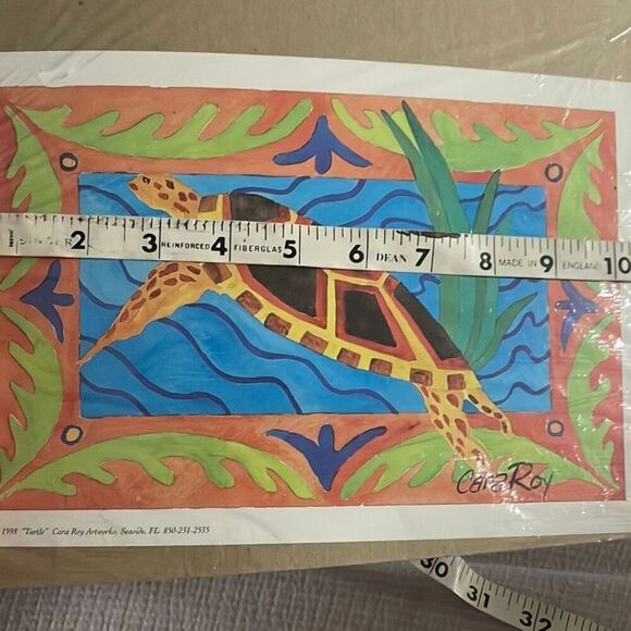 CARA ROY Artworks Watercolor Turtle Print 1998 7 x 10 Unframed - Picture 7 of 7